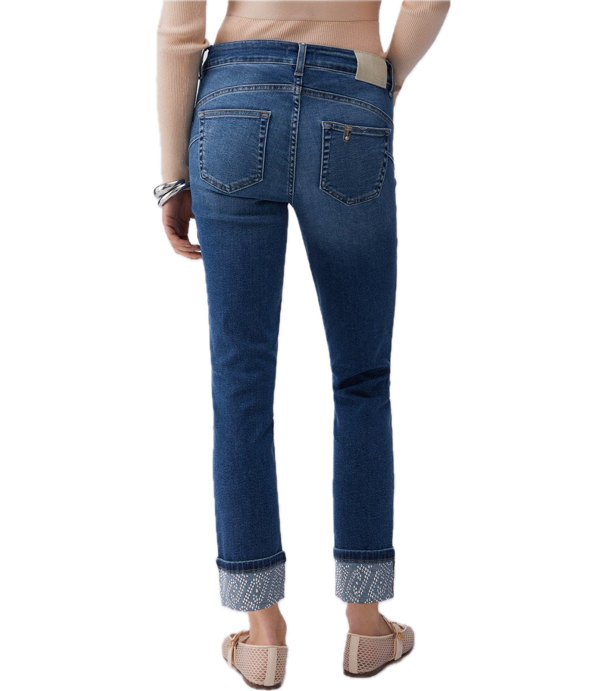 Jeans skinny con strass Liu Jo