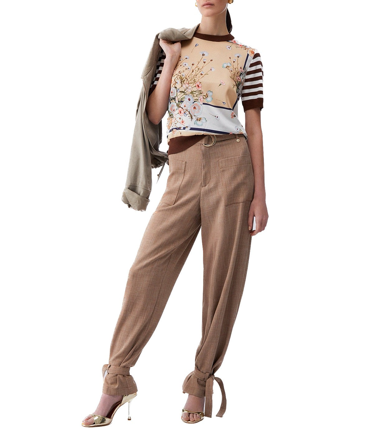 Top con inserti in twill stampato Liu Jo