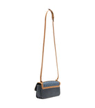 Borsa tracolla piccola in denim  jacquad