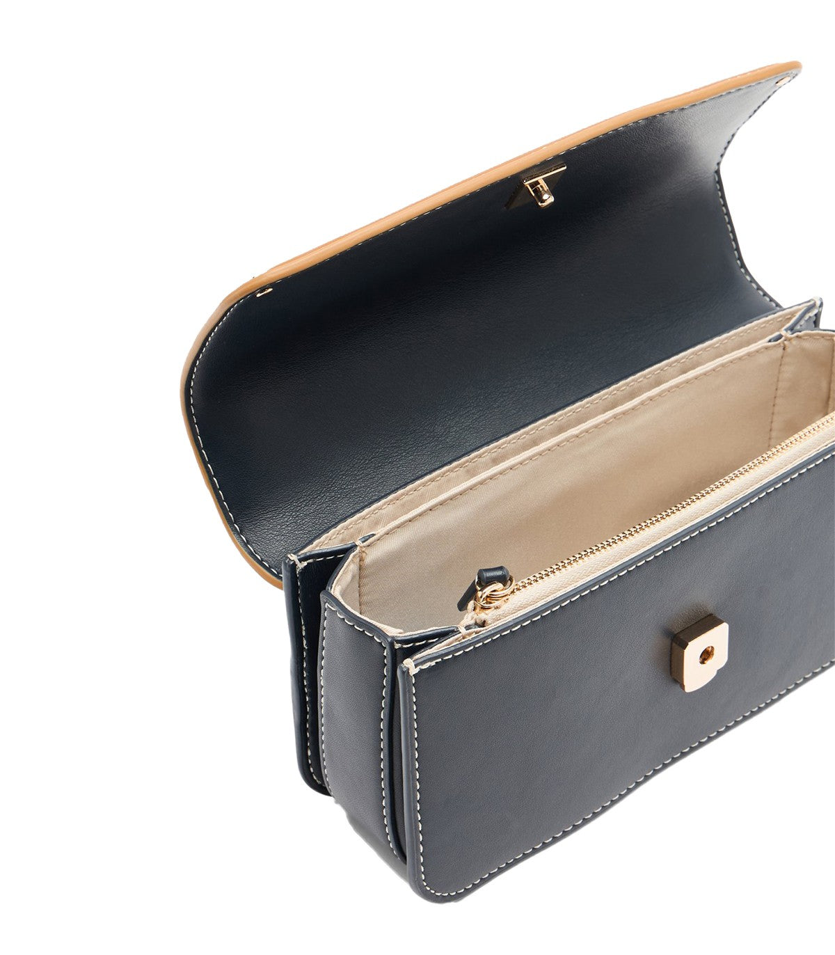 Borsa tracolla piccola in denim  jacquad