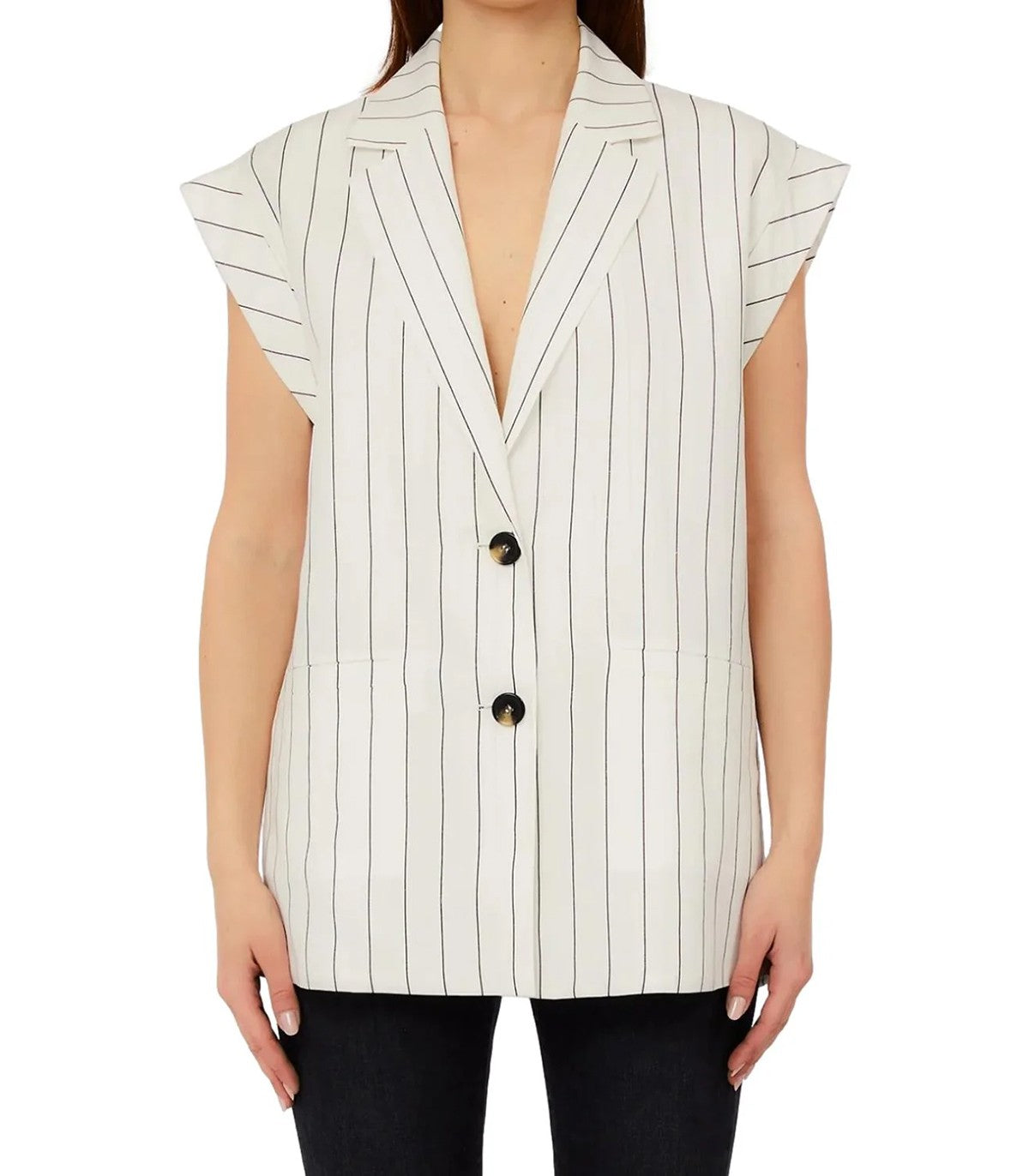 Gilet misto lino Liu Jo