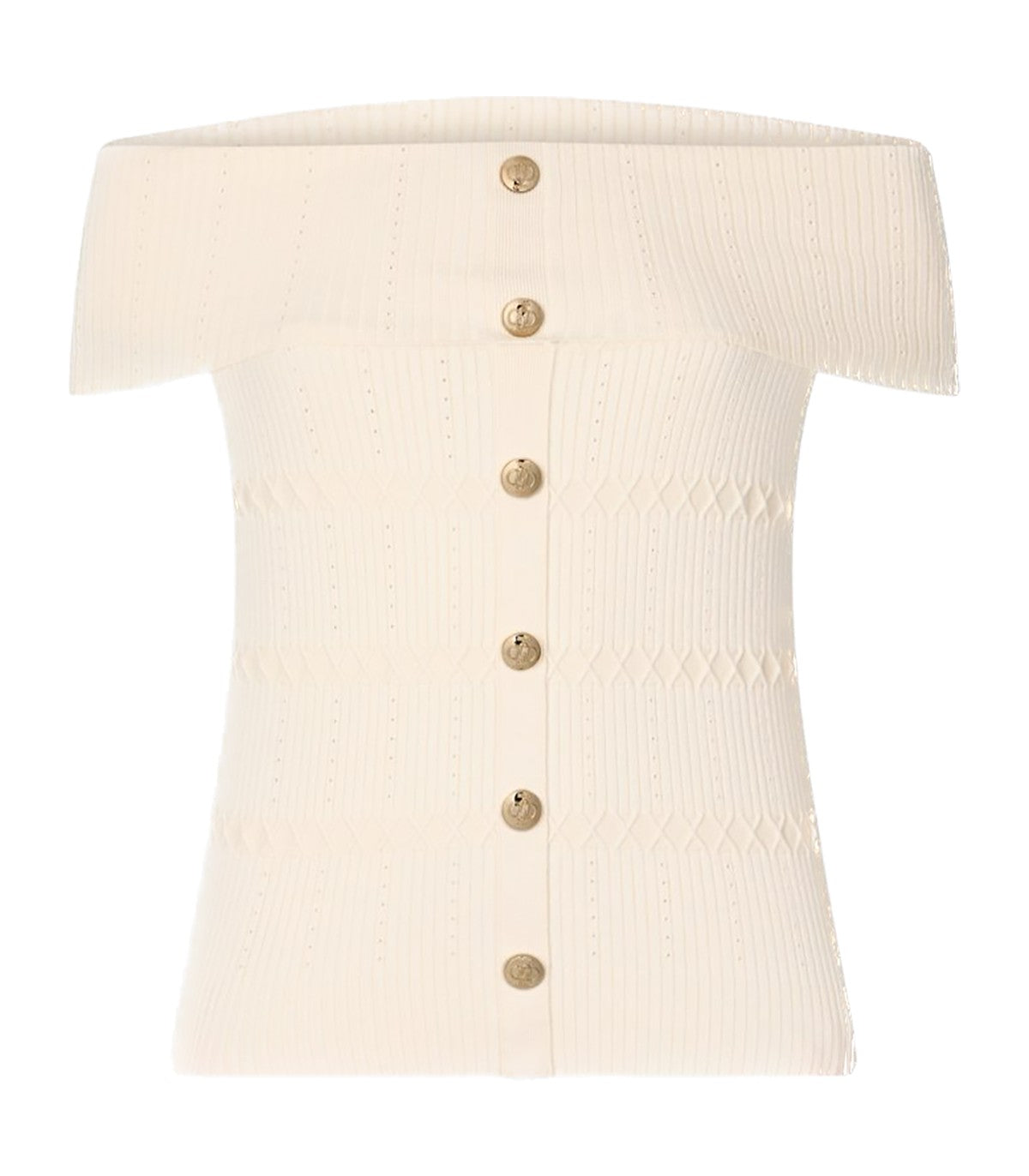 Top bardot in maglia Liu Jo