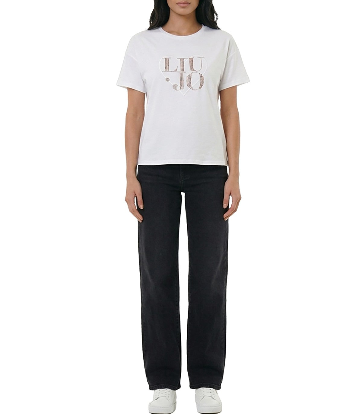 T-shirt con applicazioni Liu Jo