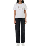 T-shirt con applicazioni Liu Jo