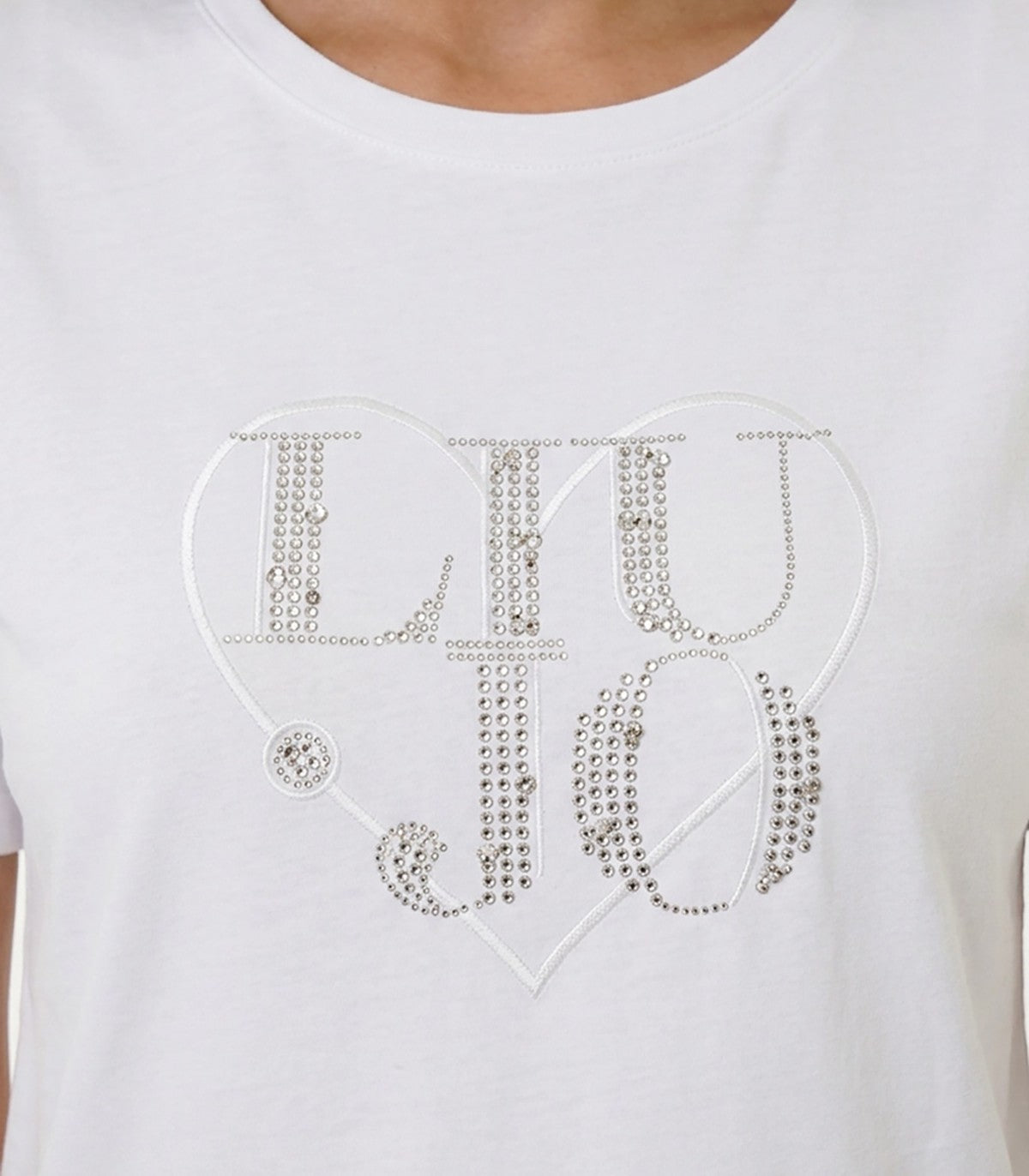 T-shirt con applicazioni Liu Jo
