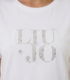 T-shirt con applicazioni Liu Jo