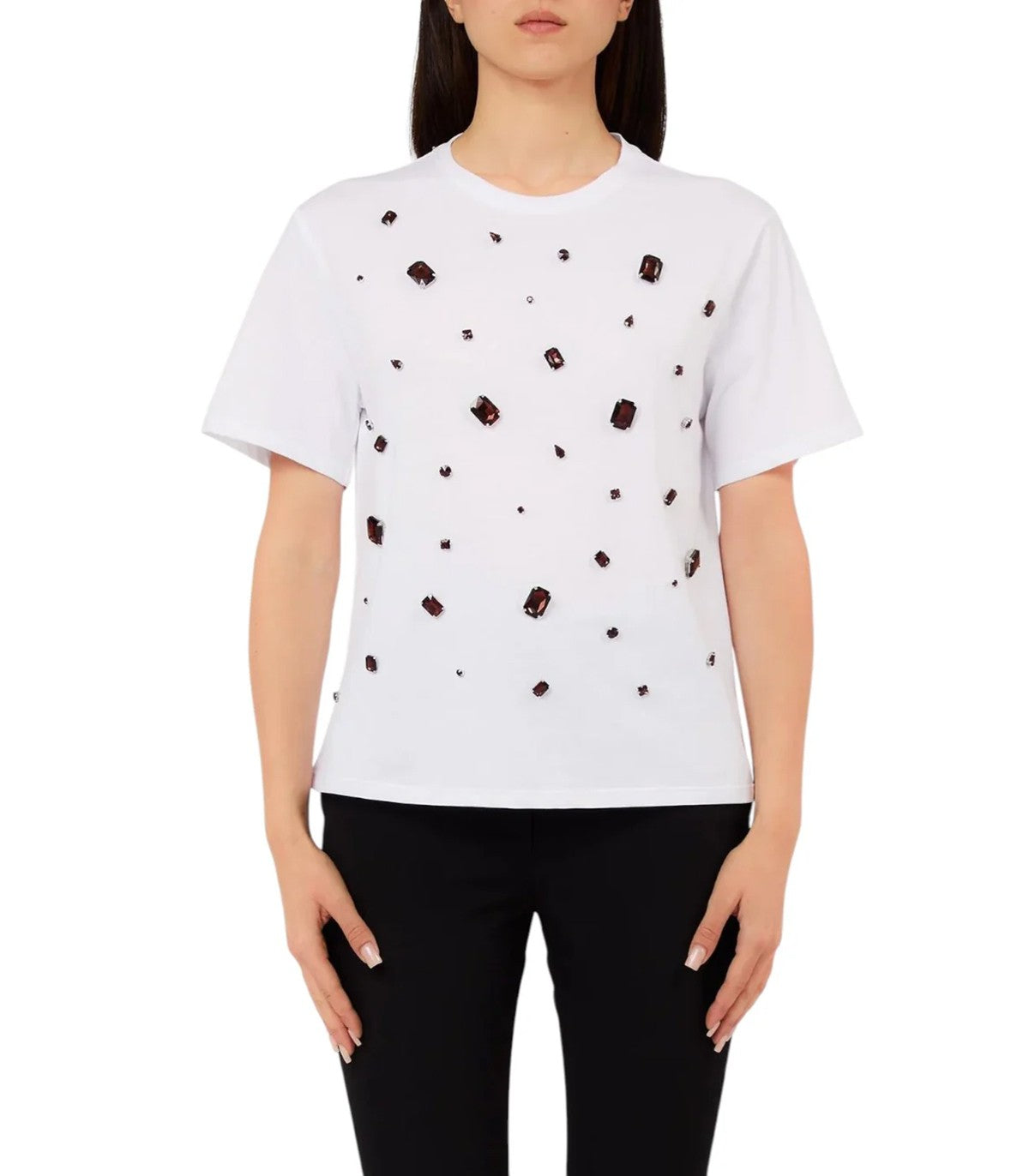 T-shirt con applicazioni Liu Jo