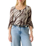 Top stampato zebra Guess