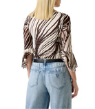 Top stampato zebra Guess