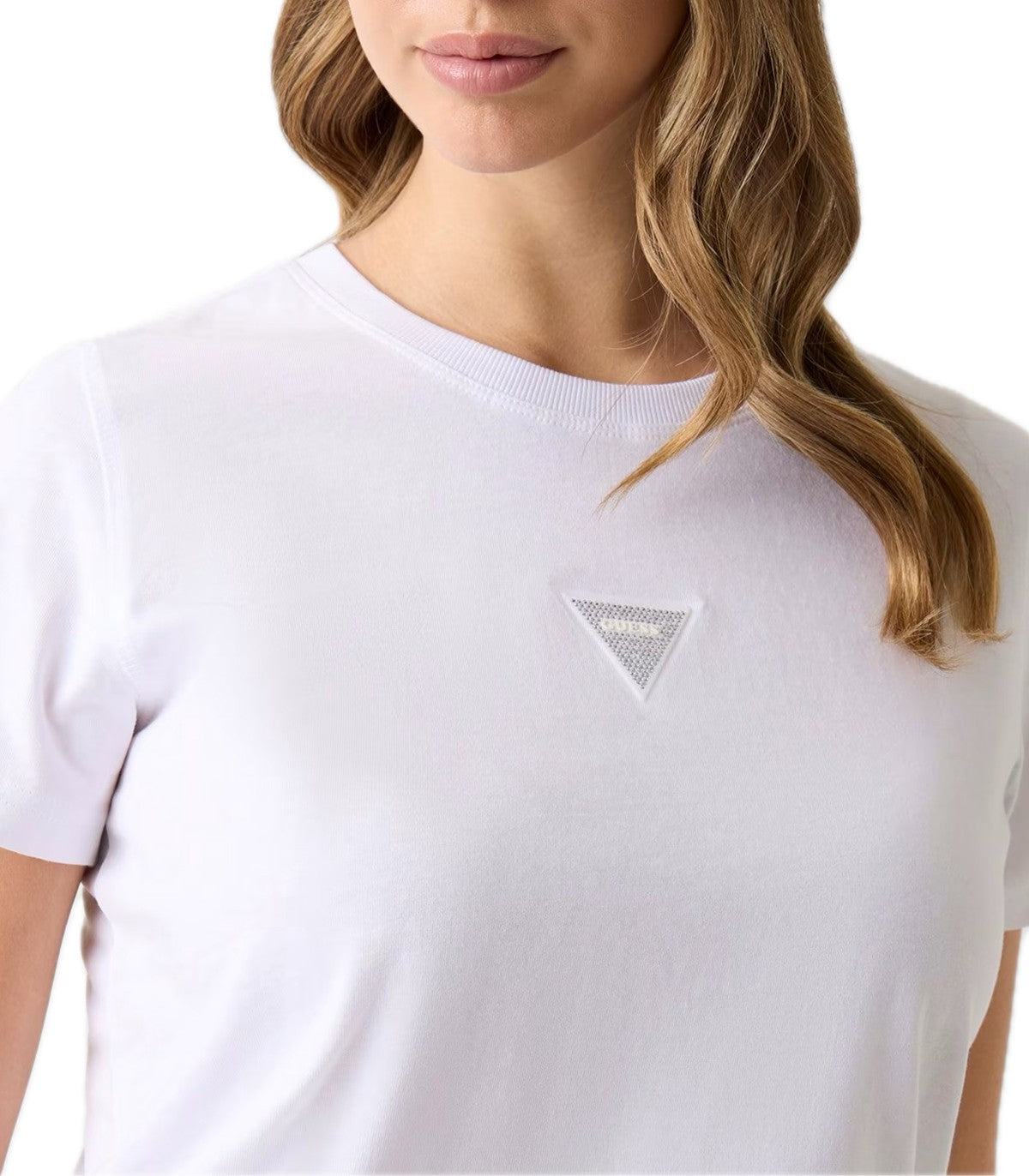 T-shirt con strass Guess