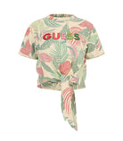 T-shirt con logo triangolo Guess