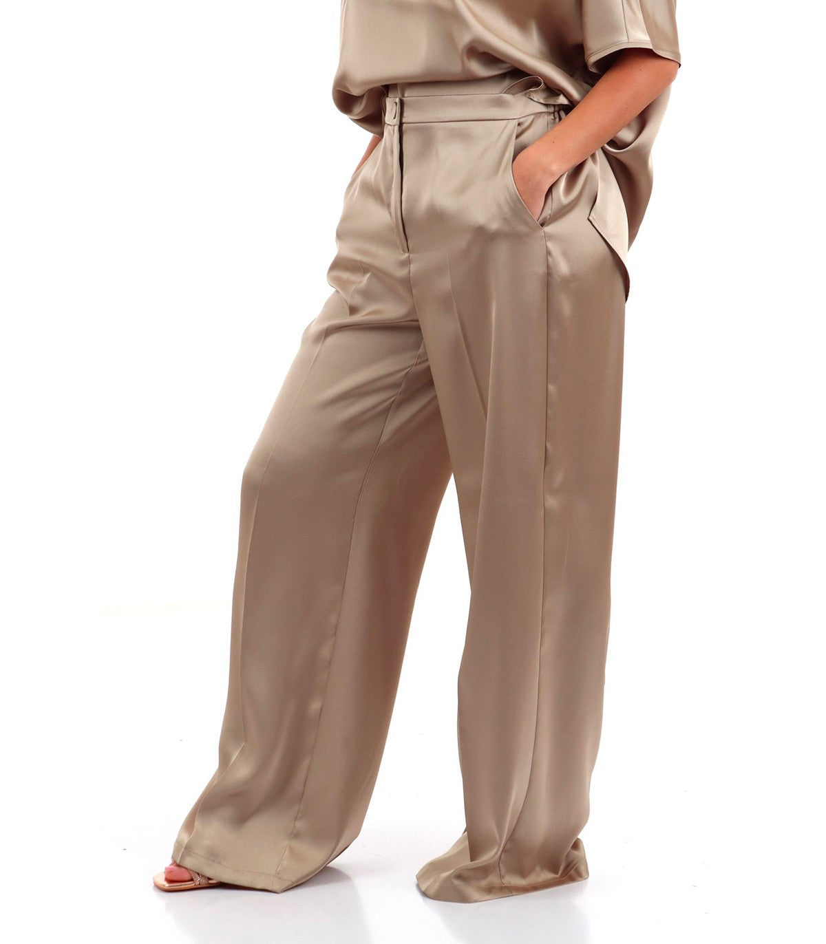 Pantaloni in raso Emme Marella Taro