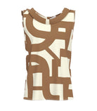 Top smanicato in twill Emme Marella