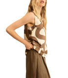 Top smanicato in twill Emme Marella
