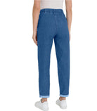 Jeans a carota con tasche in Light Denim