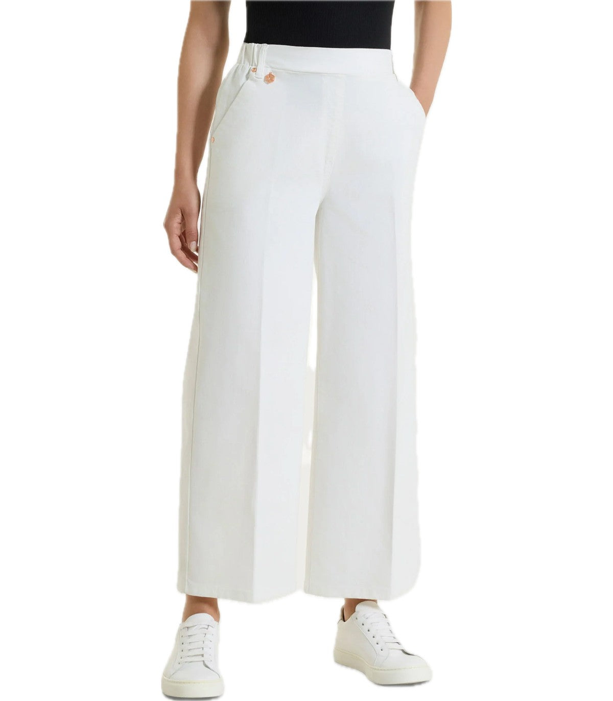 Jeans ampio alla caviglia in Light Deni