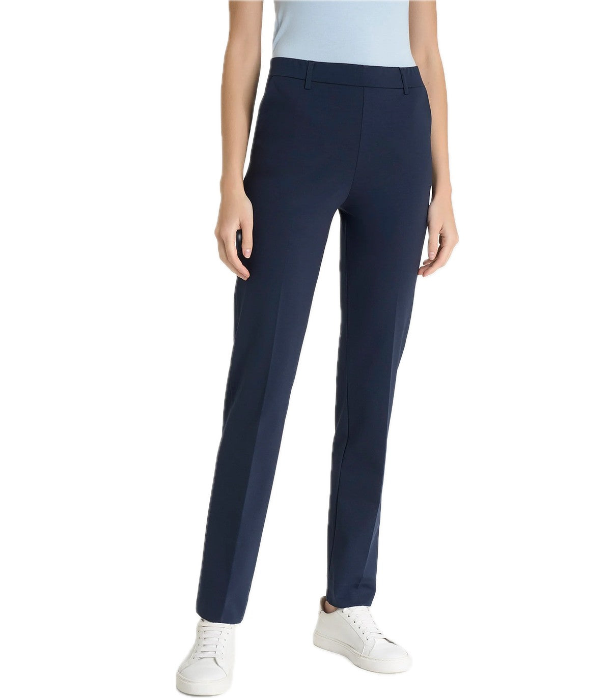 Pantalone dritto con tasche in Compact t
