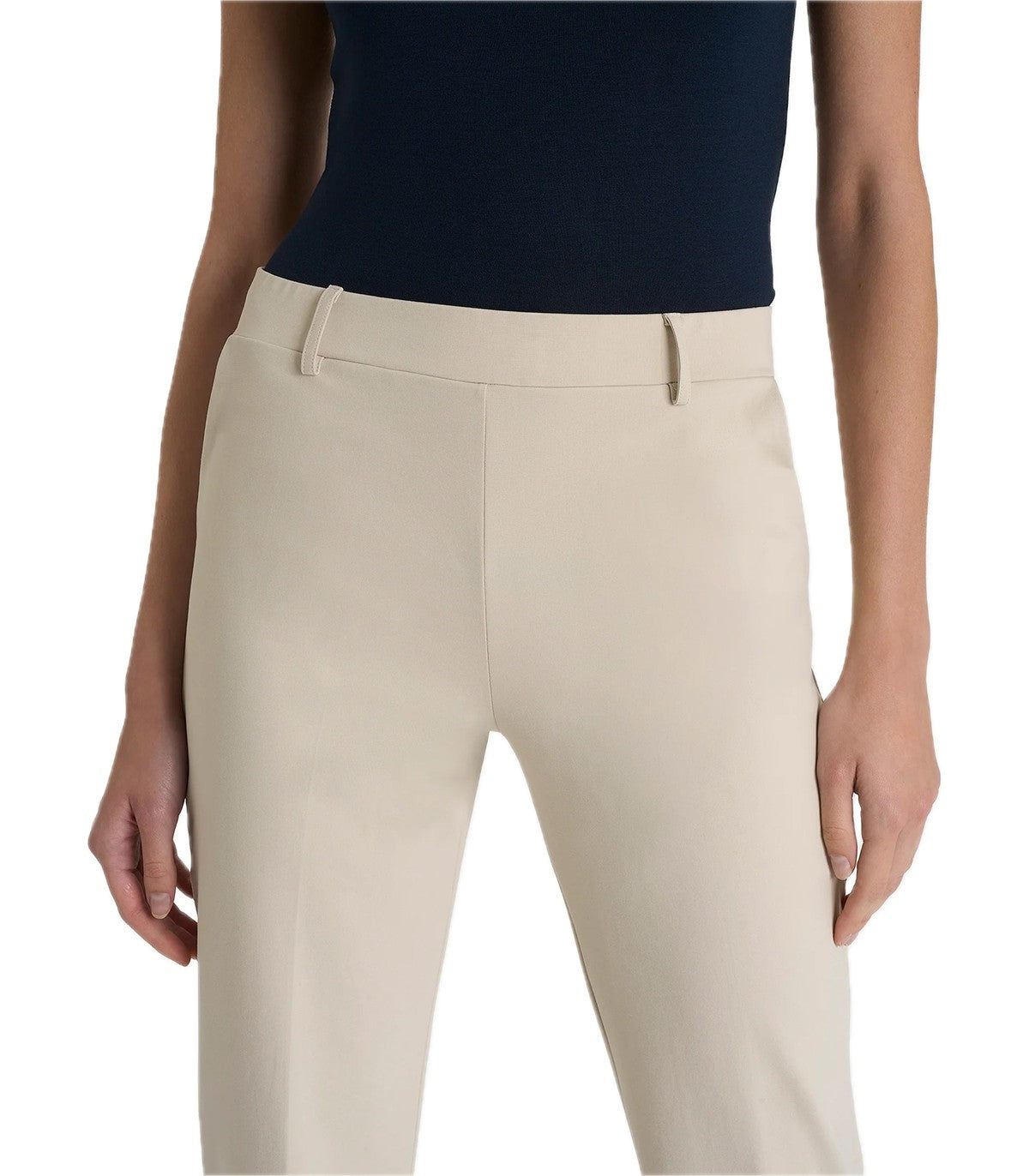 Pantalone dritto con tasche in Compact t