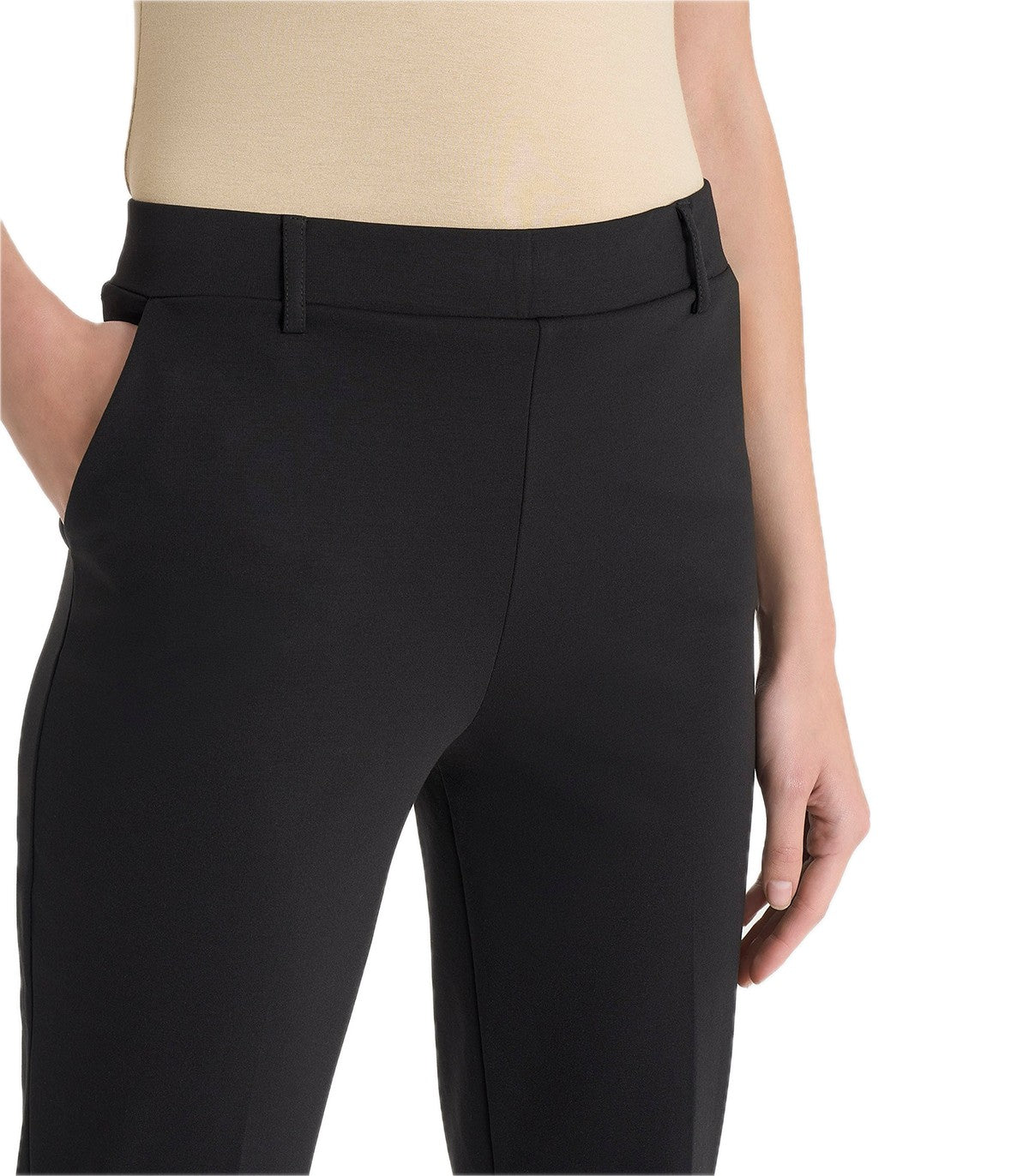 Pantalone dritto con tasche in Compact t