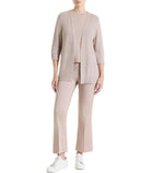 Pantalone flare alla caviglia in Satin r