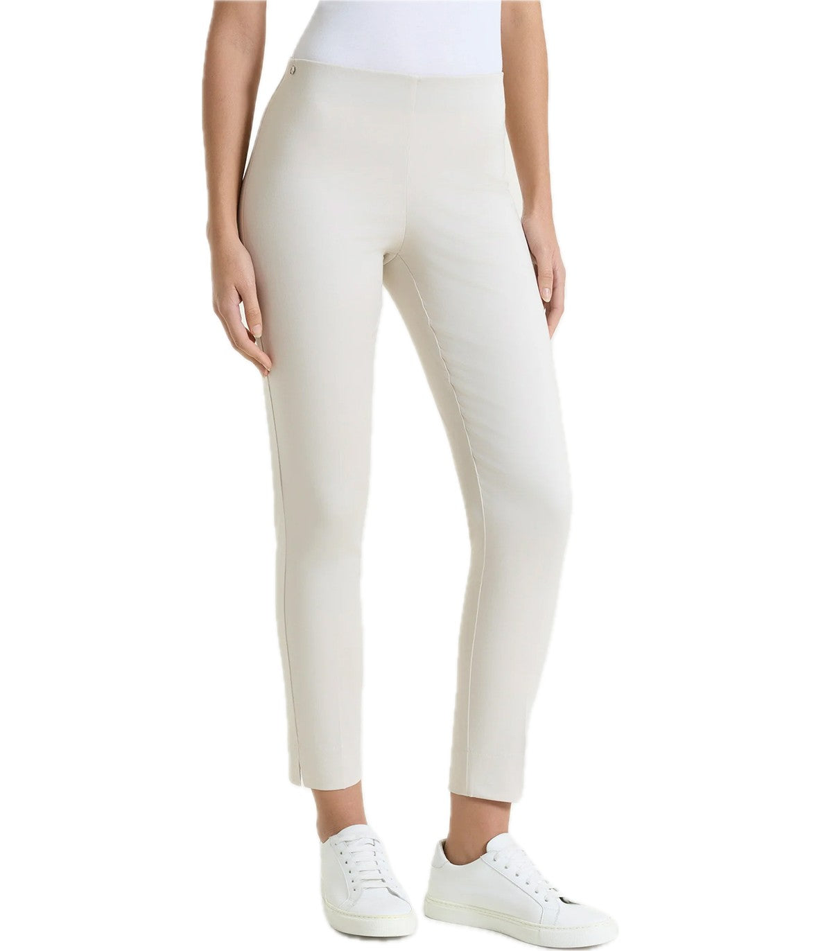 Pantalone capri con spacchetti in Satino