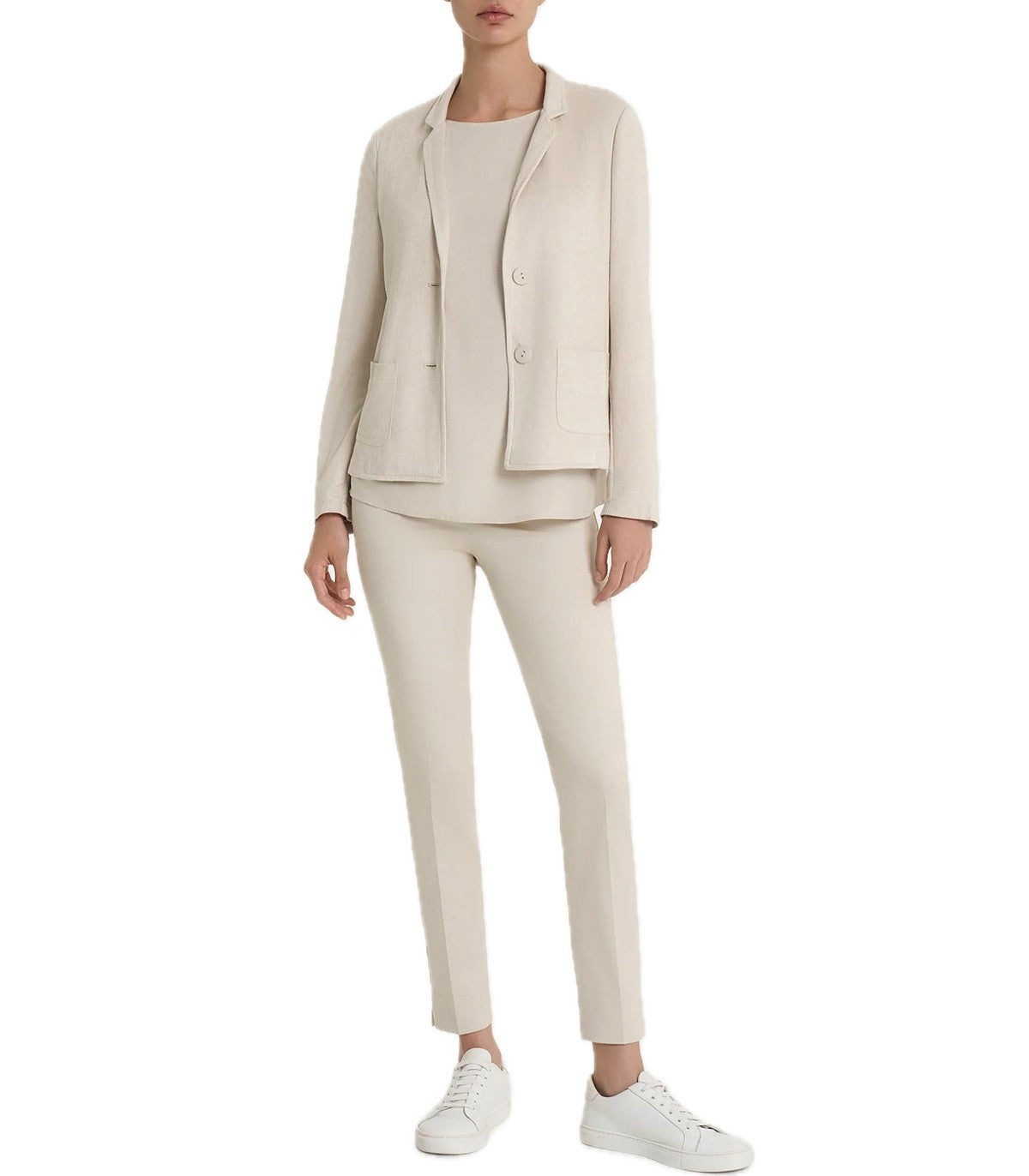 Pantalone capri con spacchetti in Satino