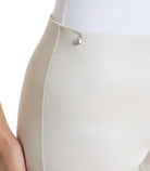 Pantalone capri con spacchetti in Satino