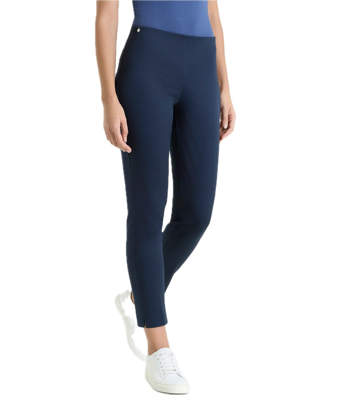 Pantalone capri con spacchetti in Satino