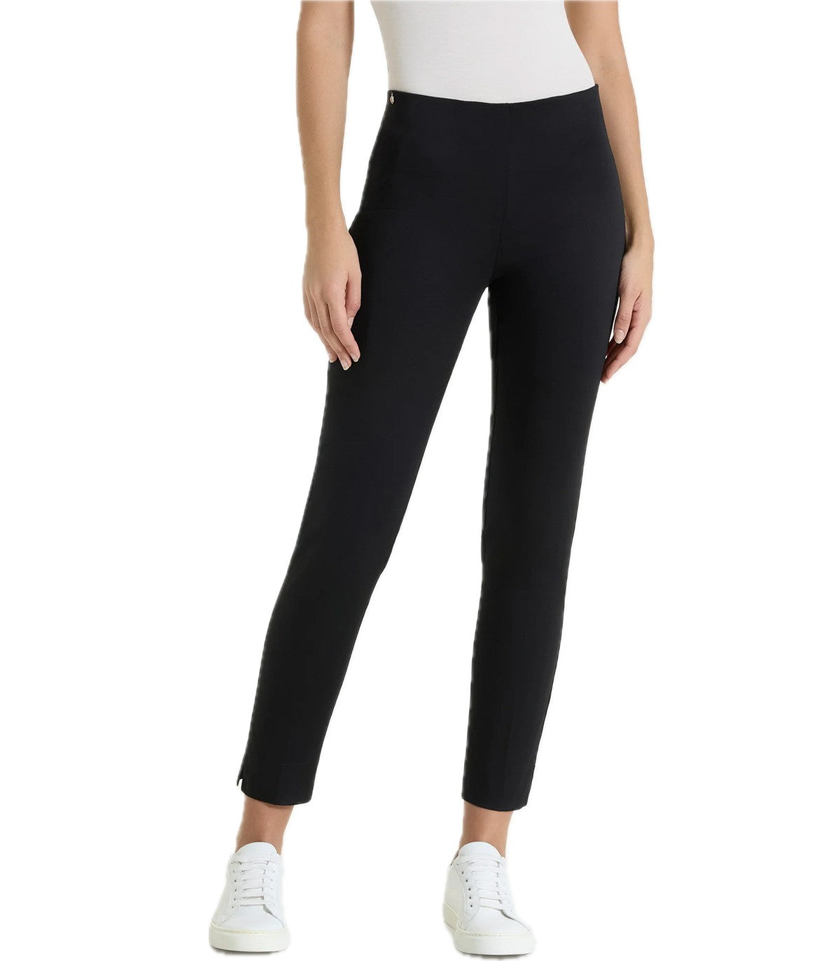 Pantalone capri con spacchetti in Satino