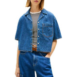 Camicia crop relaxed fit in chambray Tom