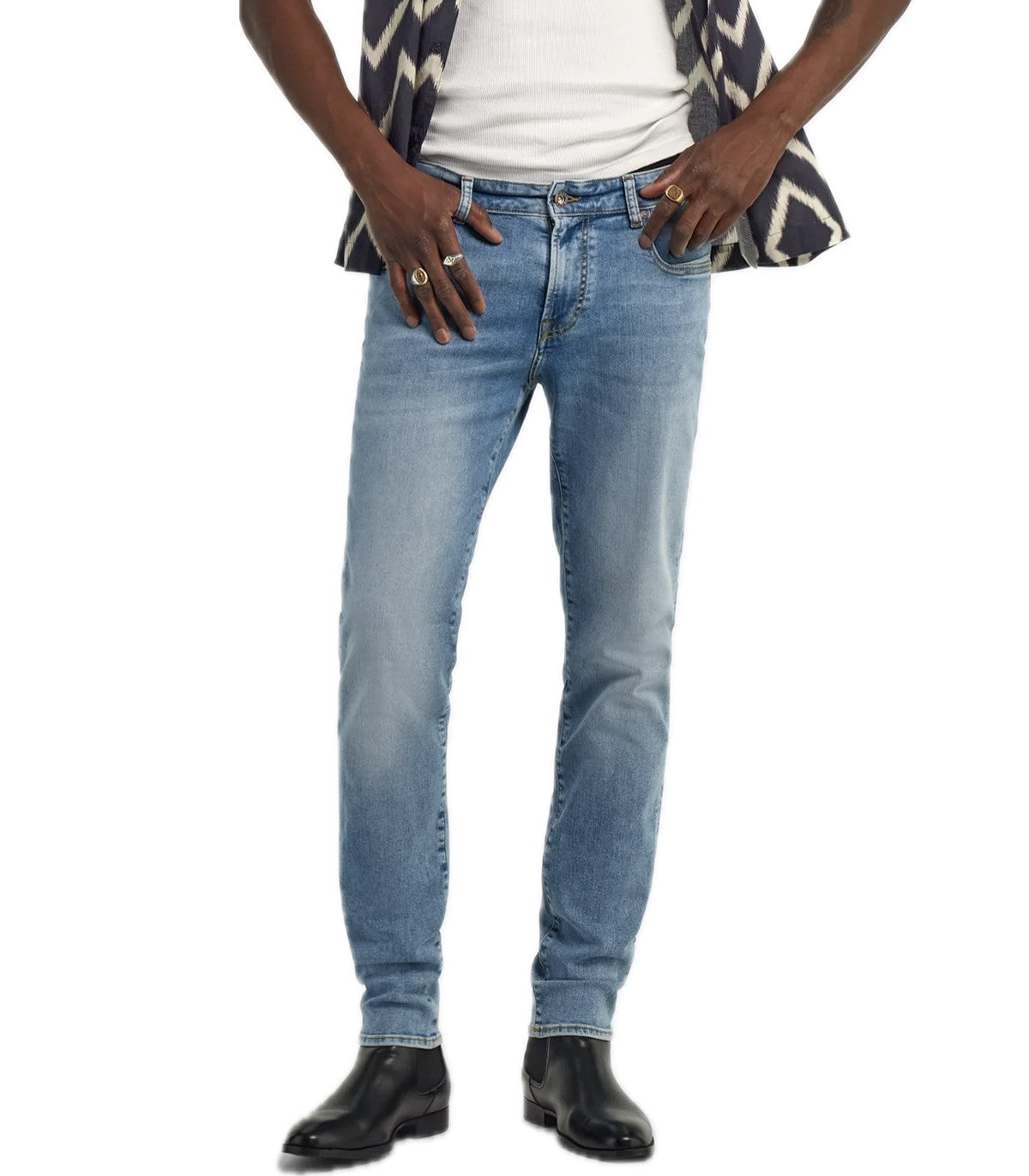 Jeans skinny Uomo Sax 65ML