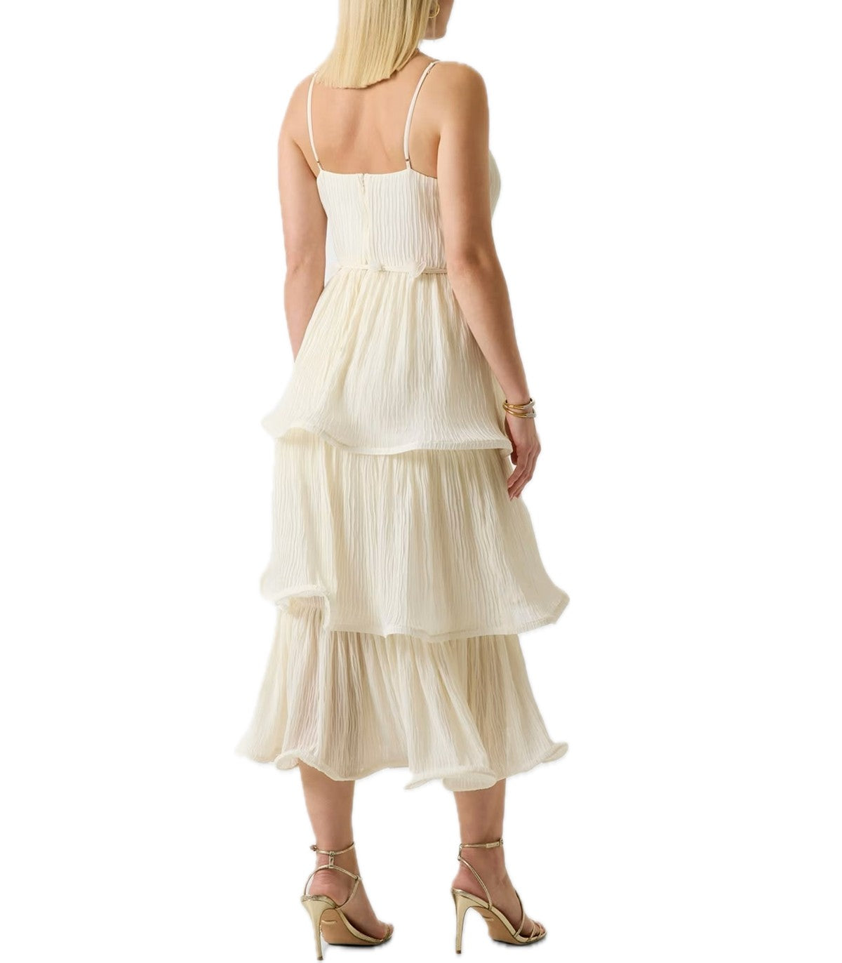Abito midi in chiffon Donna Guess