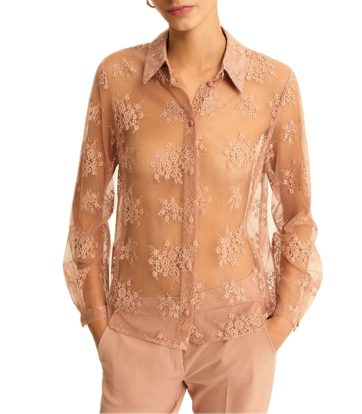 Camicia in pizzo chantilly Emme MarellaS