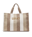 Tote bag grande a righe Liu Jo