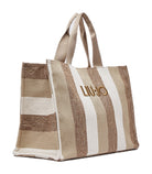 Tote bag grande a righe Liu Jo