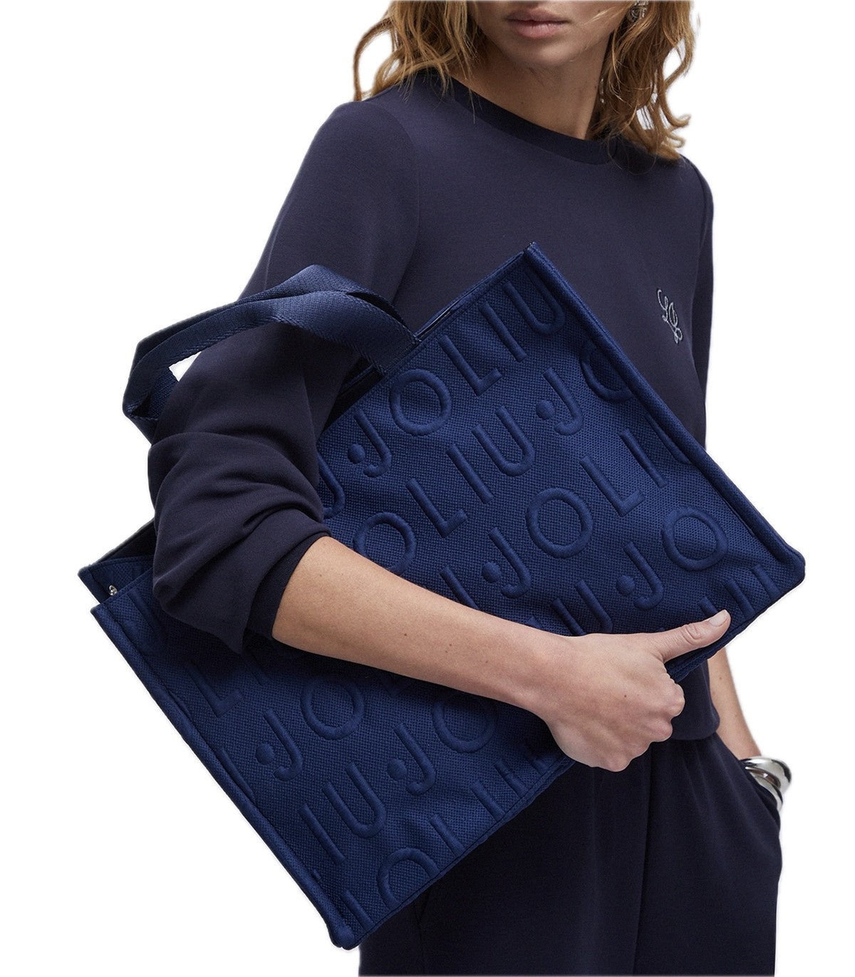 Borsa tote media in maglia Liu Jo