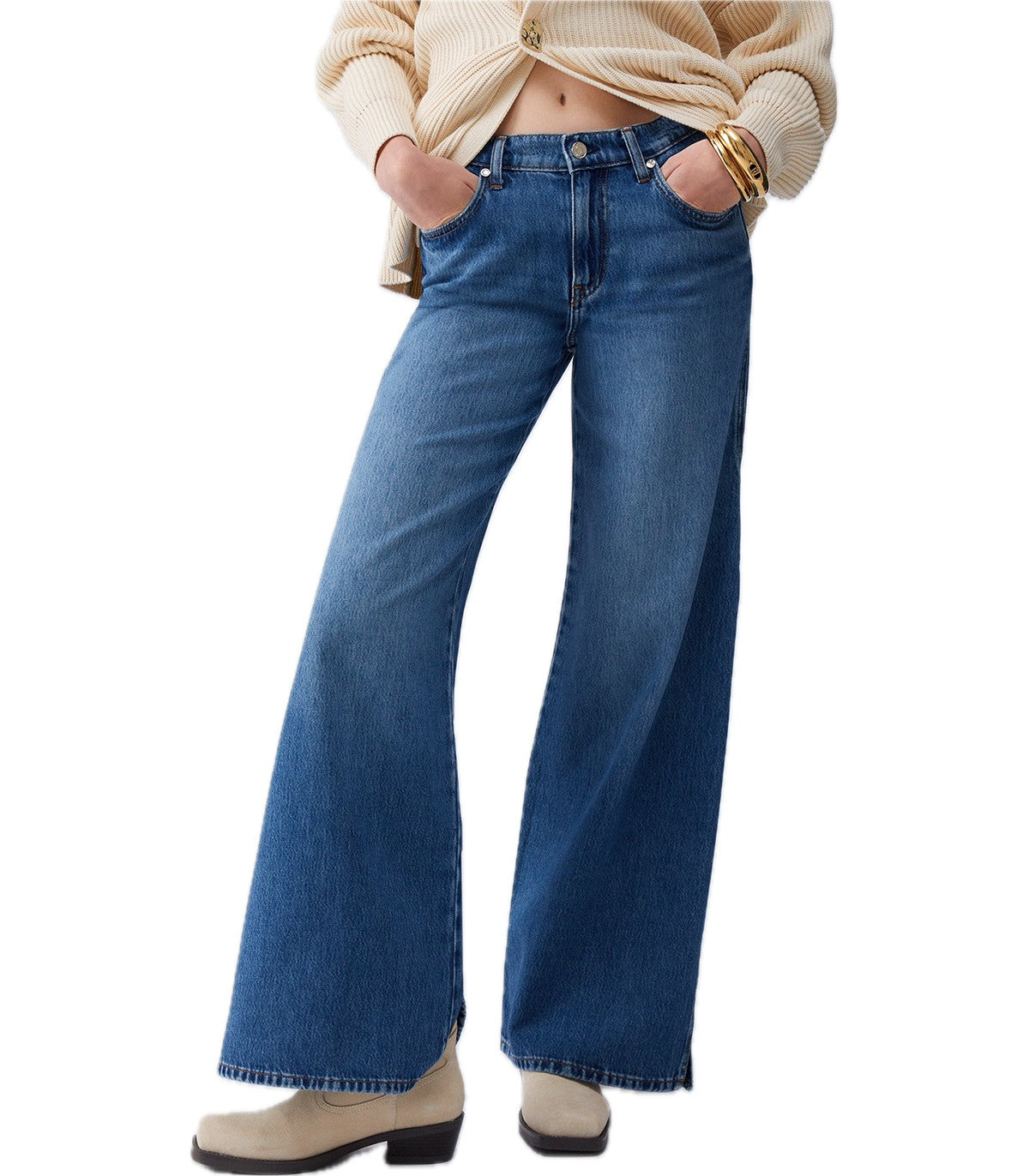 Jeans flare con spacchi laterali Liu Jo