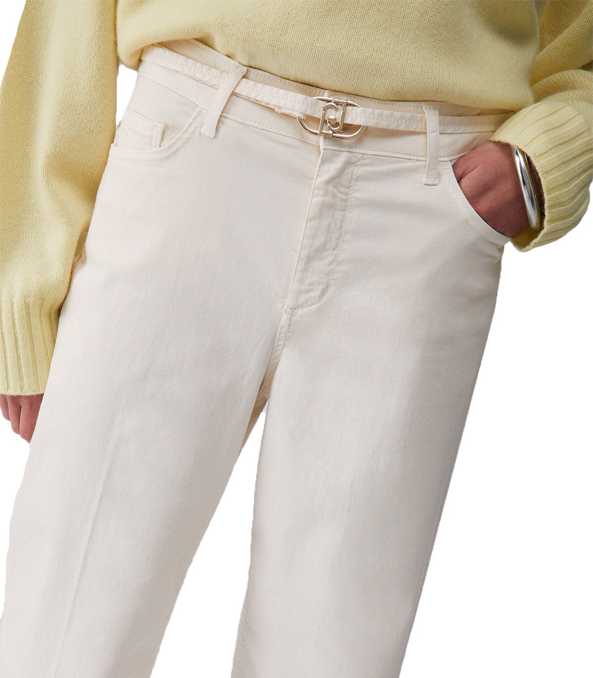 Pantaloni flare con cintura Liu Jo