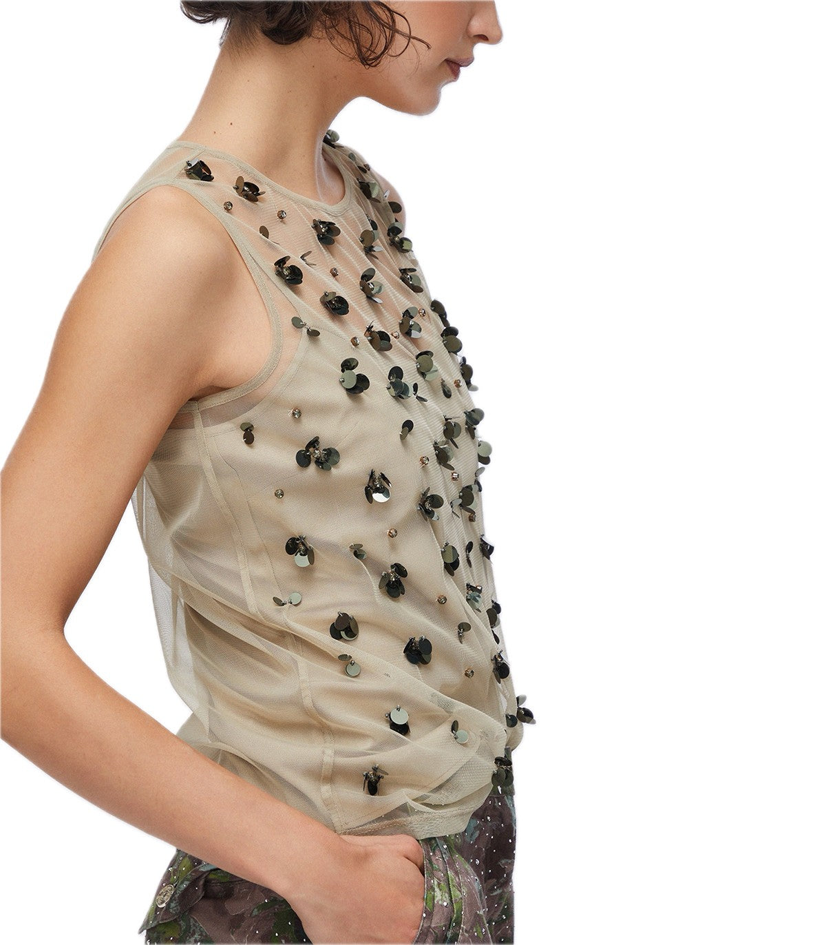 Top in tulle ricamato Liu Jo