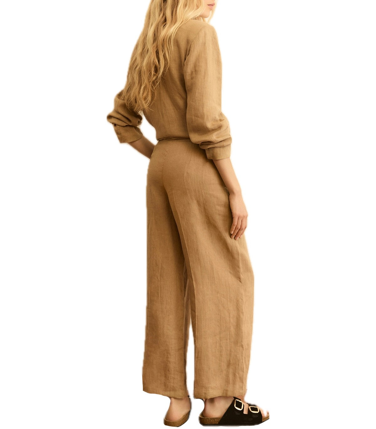 Pantaloni dritti in lino Emme Marella Ca