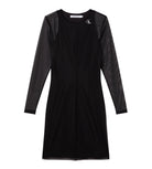 Abito bodycon in rete a doppio strato