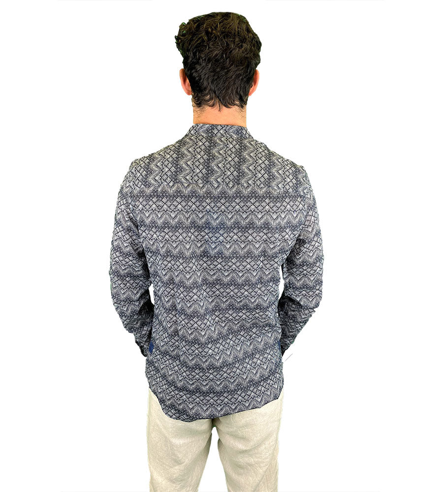 Camicia Serafino con collo alla Koreana