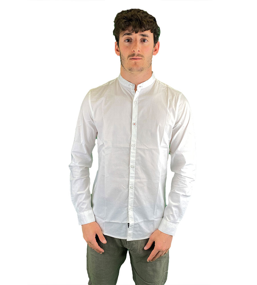Camicia cotone collo alla Koreana
