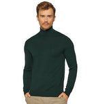 Pullover slim fit collo alto