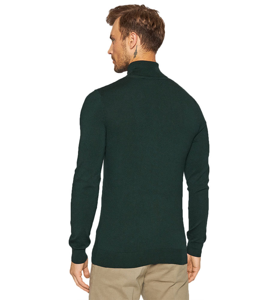 Pullover slim fit collo alto