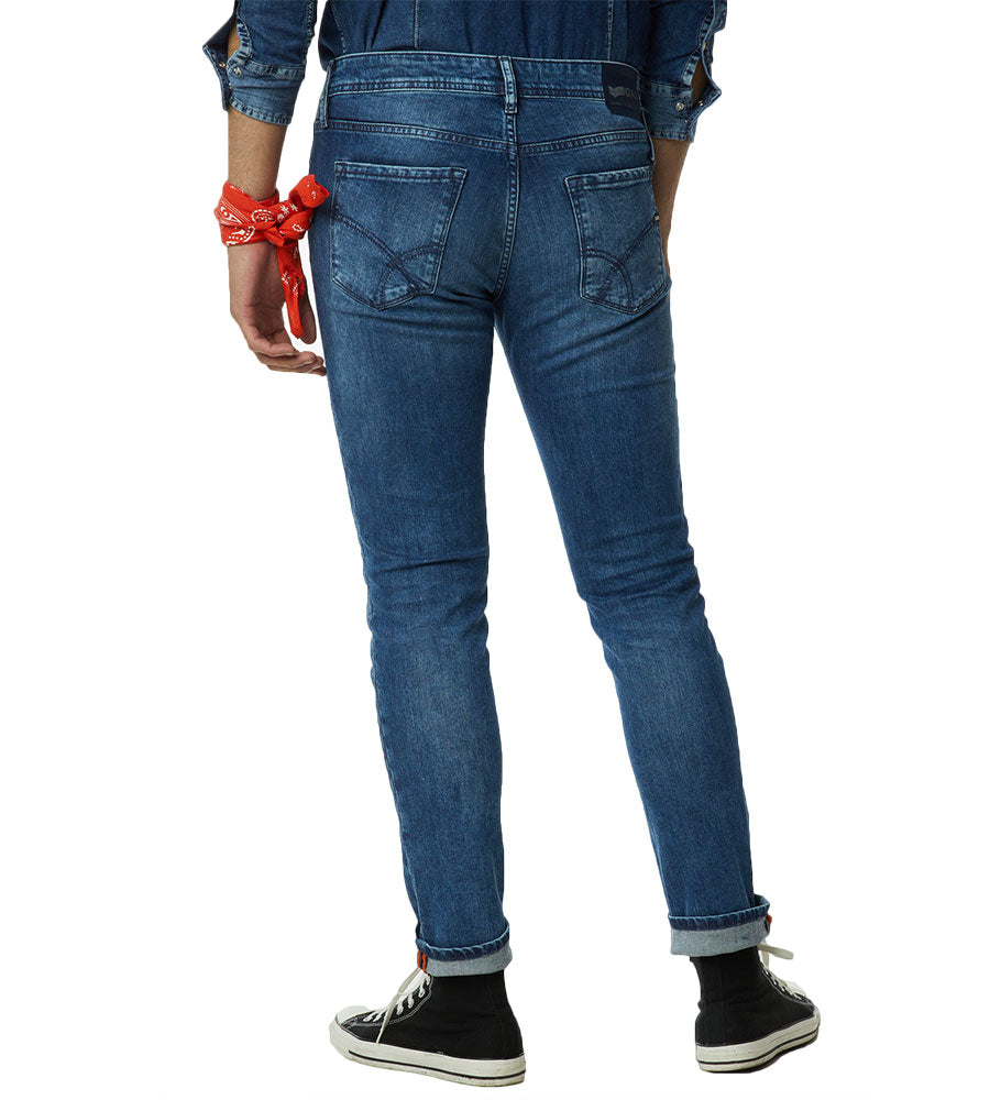 Jeans Skinny Uomo Gas Sax Zip WT10